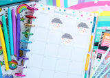 printable snow day planner stickers