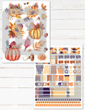 printable planner stickers for fall autumn thanksgiving sunflowers pumpkins leaves