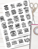 sassy and sarcastic planner stickers