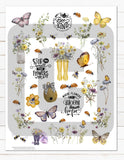 Wildflowers & Honey Spring Floral Printable Planner Sticker Kit